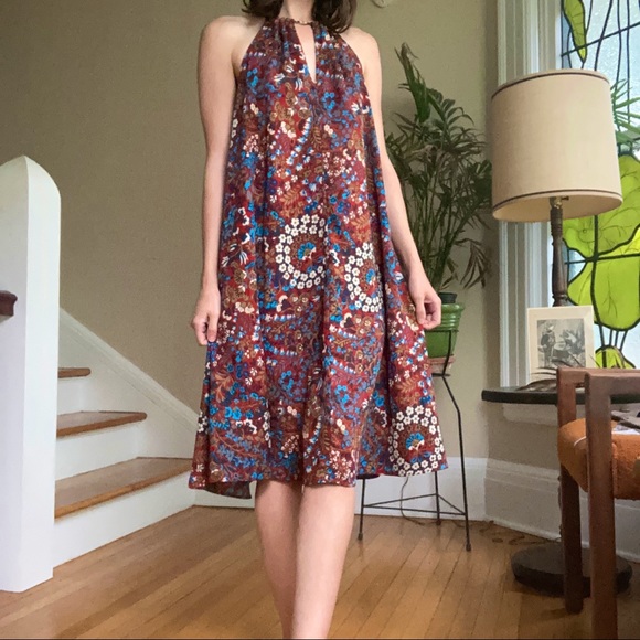 Floral midi halter dress - Picture 2 of 5